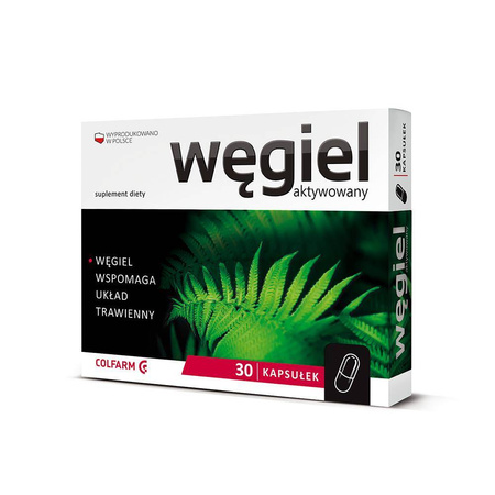 Colfarm Węgiel Aktywowany 30 Kaps.