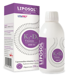 Liposol Liposomalna Witamina K2 (Vita MK7) 100 uq + D3 4000 IU 250 ml