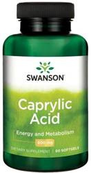 Swanson Kwas Kaprylowy 600 Mg 60 K