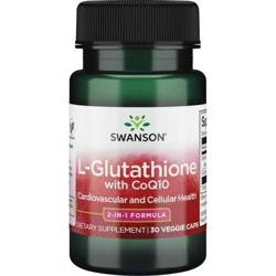 Swanson L-glutation + koenzym Q10 - 30 kaps.