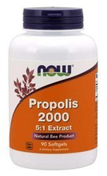 Now Foods Propolis 2000 ekstrakt 5:1 na wsparcie odporności 90 kaps.