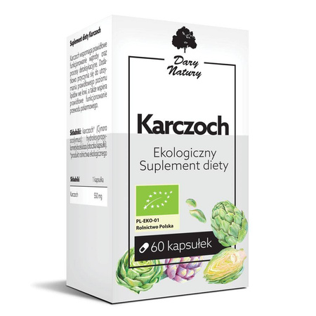 KARCZOCH BIO 60 KAPSUŁEK (550 mg) - DARY NATURY