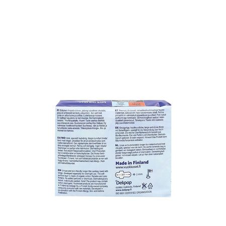 Vuokkoset, COTTON, NIGHT WINGS, Podpaski ze skrzydełkami na noc, 9 szt.