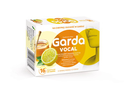 Garda Vocal 16 pastylek do ssania o smaku miodu i cytryny