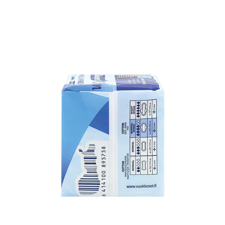 Vuokkoset, COTTON, NORMAL WINGS, Podpaski ze skrzydełkami, 12 szt.