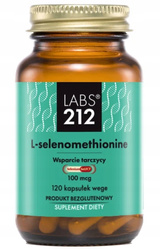Labs212 L-Selenomethionine Selenium SeLECT® aktywna forma selenu wspierająca tarczycę i odporność 120 kaps. wege
