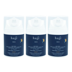 Zestaw: 3x Hagi Men- Naturalny nawilżający krem-żel do twarzy Ahoj Kapitanie50ml