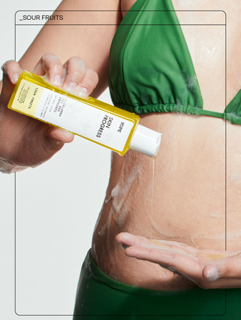 Yope - Skin Progress Micelarny żel pod prysznic Natural Detos Sour Fruits 200ml