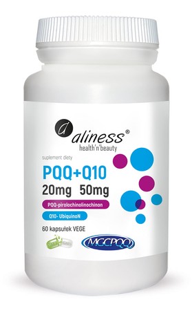 Aliness PQQ MGCPQQ® 20 mg + Q10 50 mg x 60 Vege caps