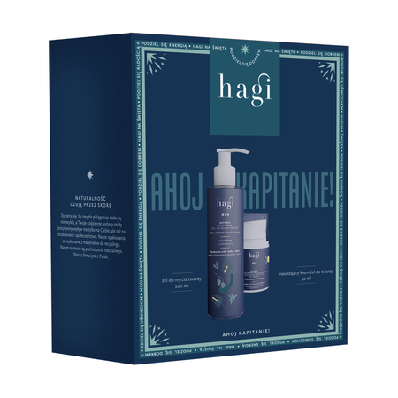 Hagi - Xmas Zestaw Ahoj Kapitanie Żel do mycia twarzy 200ml+Krem-żel nawilżajacy 50ml