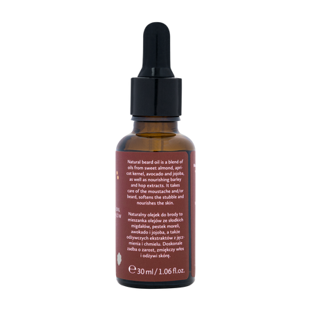 Hagi Men - Naturalny olejek do brody i wąsów mat Whisky Barber 30ml