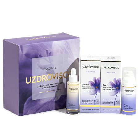 Uzdrovisco - Xmas Zestaw Balance
Krem balansujący zwężający pory + Serum normalizujące zwężające pory
