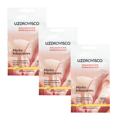 Zestaw 3x Uzdrovisco, Maska kolagenowa, 10 ml