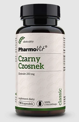 PHARMOVIT CZARNY CZOSNEK EKSTRAKT (250 mg) BEZGLUTENOWY 90 KAPSUŁEK