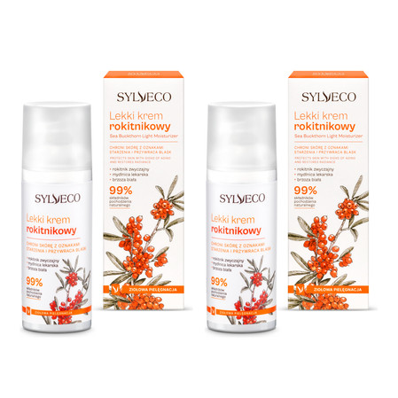 Zestaw: 2x Sylveco - Lekki krem rokitnikowy - 50ml