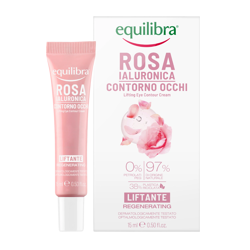 Equilibra − Różany liftingujący krem pod oczy z kwasem hialuronowym − 15 ml