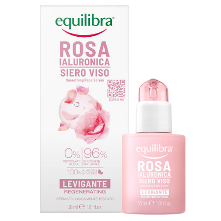Equilibra − Różane serum wygładzające z kwasem hialuronowym − 30 ml