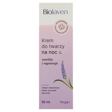 Biolaven Organic - Krem do twarzy na noc - 50 ml 