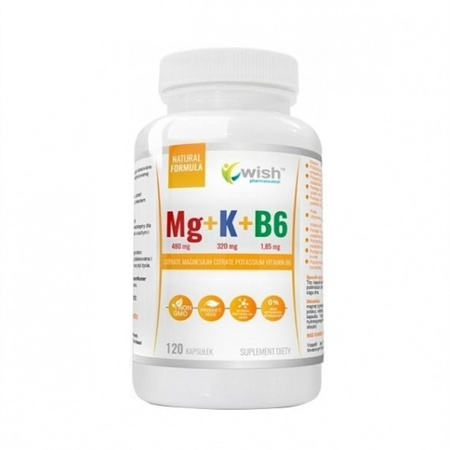 Wish Komplek Witamin i Minerałów Mg+K+B6 120 kaps.