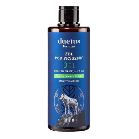 Duetus For Men Żel pod prysznic 3w1 odżywczy 300 ml
