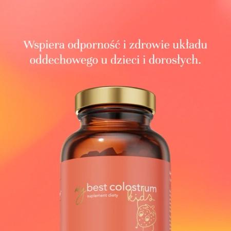 MyBestPharm MyBestColostrum Kids suplementy wspierający odporność dla dzieci diety 60 pastylek