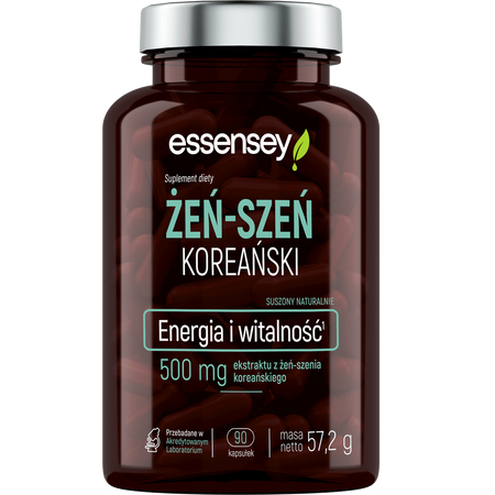 Essensey Żeń-szeń koreański, energia i witalność - 90 kaps
