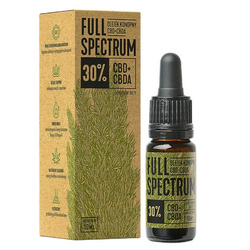 Full Spectrum Olejek konopny CBD+CBDa 30% bogaty w kwasy tłuszczowe omega-3 i omega-6 - 10ml