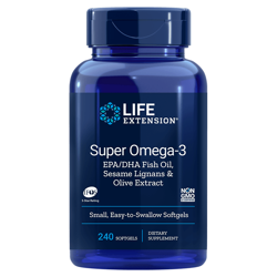 Super Omega-3 EPA/DHA z Lignanami Sezamowymi i Ekstraktem z Oliwek (120 kaps.)