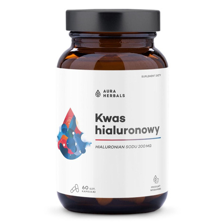 Aura Herbals Kwas hialuronowy 200 mg suplement diety 60 kaps.
