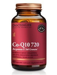 Doctor Life Co-Q10 720 Bergamota & Sok Granatu suplement diety w trosce o serce i cholesterol 60 kaps.