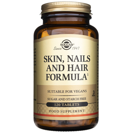 Solgar Skin, Nails and Hair Formuła skóra włosy paznokcie 120 tabl.