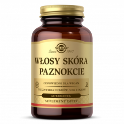 Solgar Włosy Skóra Paznokcie 60 tabletek
