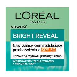 Bright Reveal nawilżający krem redukujący przebarwienia z SPF50 50ml