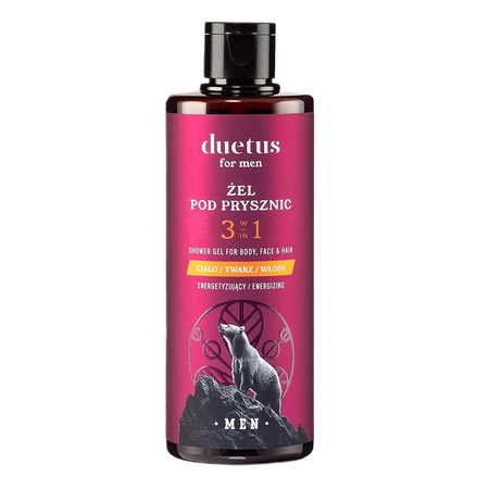 Duetus for Men Żel pod prysznic 3w1 energetyzujący 300 ml