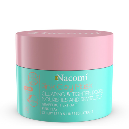 Vegan Pink Clay Mask maska różowa oczyszczająco ściągająca 50ml