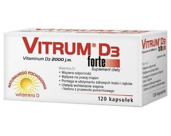 Vitrum D3 forte 120 kapsułek