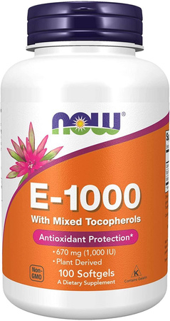 Witamina E 1000 IU (100 kaps.)