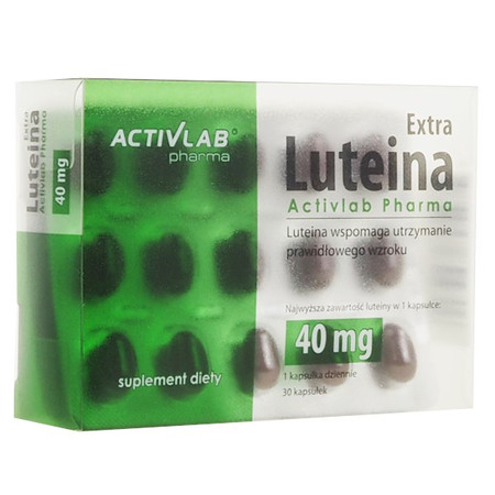 ActiVlabs Pharma Luteina Extra 40 mg na wsparcie wzroku 30 kaps.