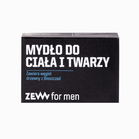 Mydło do ciała i twarzy z węglem drzewnym z Bieszczad 85ml