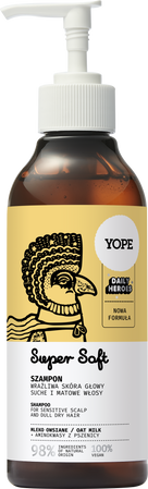 Yope - Szampon do włosów normalnych Mleko Owsiane Super Soft 300ml