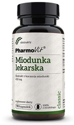 PHARMOVIT MIODUNKA LEKARSKA EKSTRAKT (450 mg) BEZGLUTENOWY 90 KAPS.