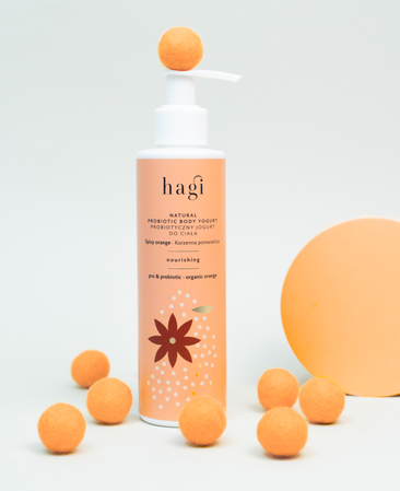 Hagi - Naturalny probiotyczny jogurt do ciała odżywczy korzenna pomarańcza 200 ml