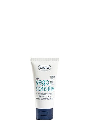 Ziaja Yego, Sensitiv, nawilżający krem dla mężczyzn SPF10 − 50 ml