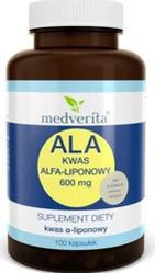 Medverita ALA 600 mg Kwas alfa-liponowy 100 K