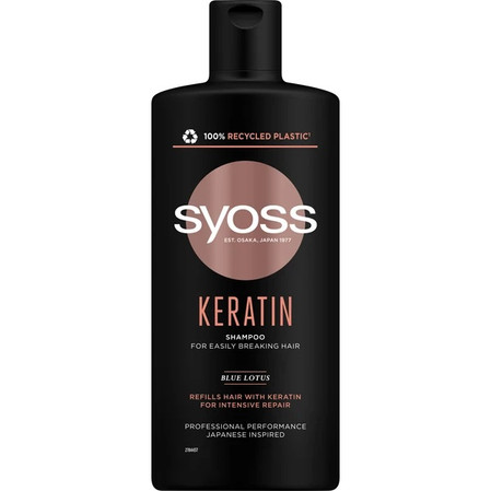 Keratin Shampoo szampon do włosów słabych i łamliwych 440ml