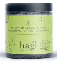 Hagi − Naturalny scrub do ciała z olejem konopnym i makadamia − 280 g