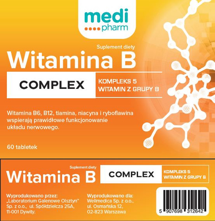 medi pharm Witamina B complex 60 tabl.