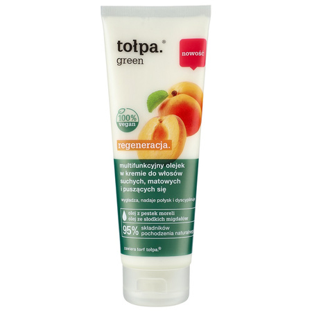 green regeneracja. multifunkcyjny olejek w kremie do włosów suchych, matowych i puszących się, 125 ml