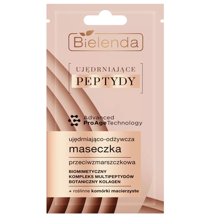Bielenda Ujędrniające Peptydy Ujędniająco-Odżywcza Maseczka przeciwzmarszczkowa 8g