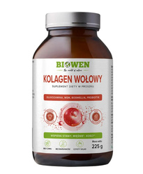Biowen Kolagen wołowy typu I II III proszek 225 g